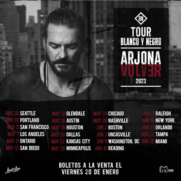 arjona world tour